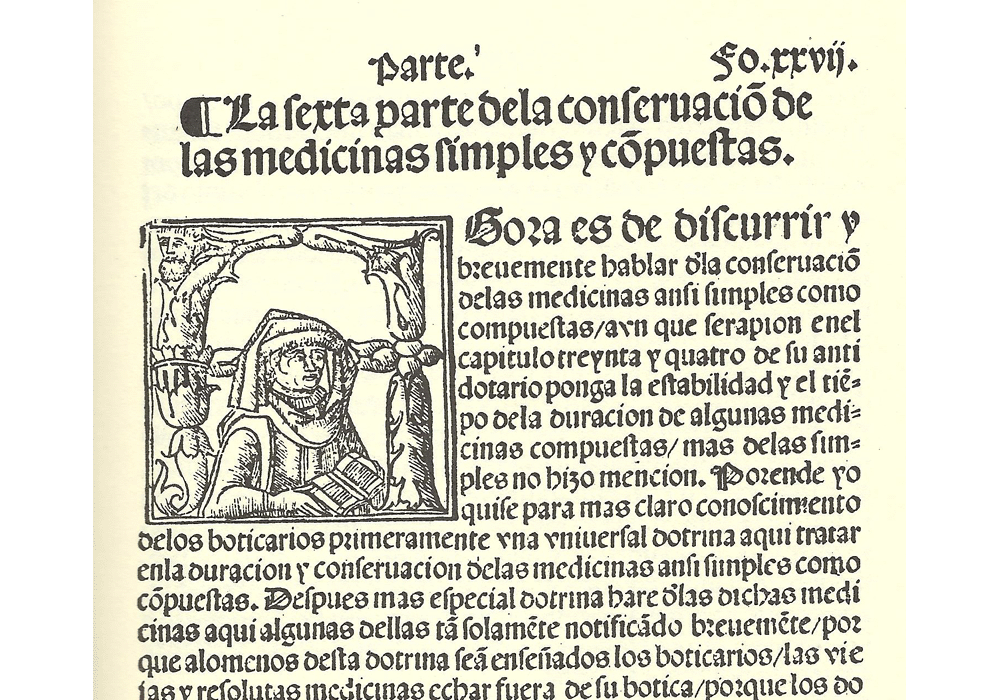 Compendio boticarios-Asculanus-Rodriguez Tudela-Guillen Brocar-Incunables Libros Antiguos-libro facsimil-Vicent Garcia Editores-8 Tipos medic.